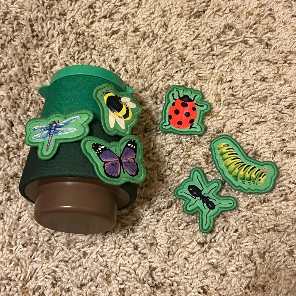 Green Bug-Themed Kids Accessory Set
